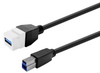Vivolink Pro Keystone 2m USB 3.0 A-Female to B-Male Cable | PROKEYUSB3AFBM2W