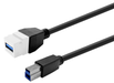 Vivolink Pro Keystone 2m USB 3.0 A-Female to B-Male Cable | PROKEYUSB3AFBM2W USB Cable Vivolink