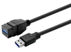 Vivolink Pro Keystone 1m USB 3.0 Cable (A-Female to A-Male, Black) | PROKEYUSB3AFM1B USB Cable Vivolink