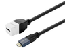 Vivolink Pro Keystone 0.5m USB-C Female to USB-C Male Cable | PROKEYUSBCFM0.5W