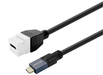 Vivolink Pro Keystone 0.5m USB-C Female to USB-C Male Cable | PROKEYUSBCFM0.5W USB Cable Vivolink