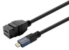 Vivolink Pro Keystone 2m USB-C Female to USB-C Male Cable | PROKEYUSBCFM2B