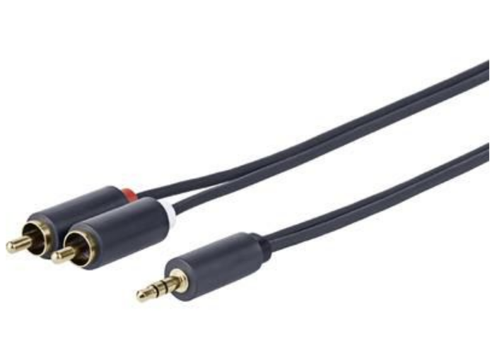 Vivolink 0.5m 3.5mm to 2xRCA Male to Male Cable | PROMJRCA0.5 Audio / Video Cable Vivolink