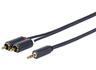 Vivolink 1m 3.5mm to 2xRCA Male to Male Cable - Black | PROMJRCA1