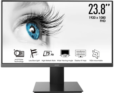 MSI PRO MP241X 23.8" 75Hz 4ms Full HD VA Desktop Monitor MSI Monitor MSI