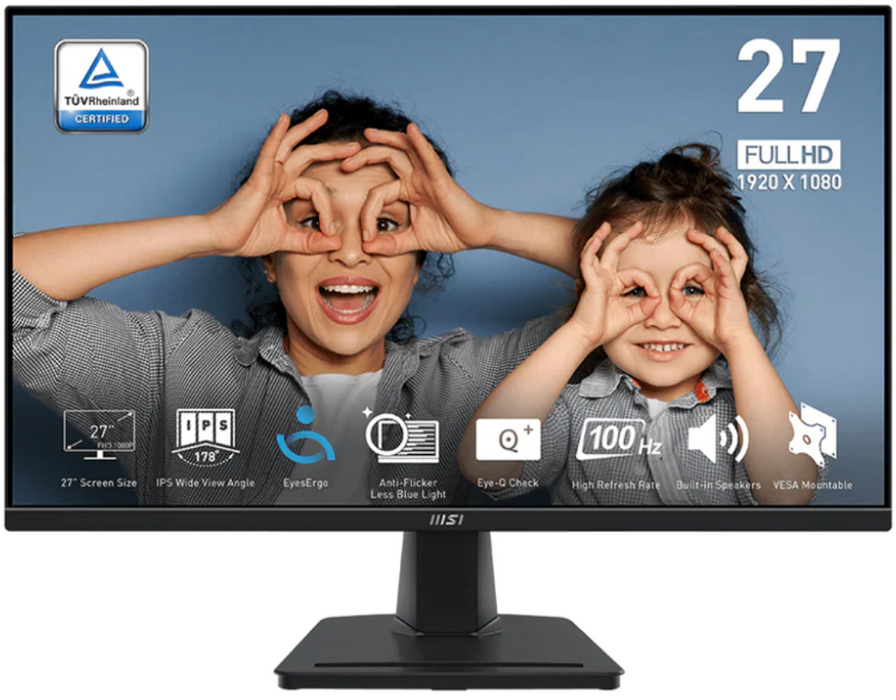 MSI PRO MP275 27" 100Hz 1Ms Full HD IPS Desktop Monitor