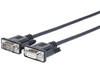 Vivolink 3m RS232 Male to Female Cable - Black | PRORS3