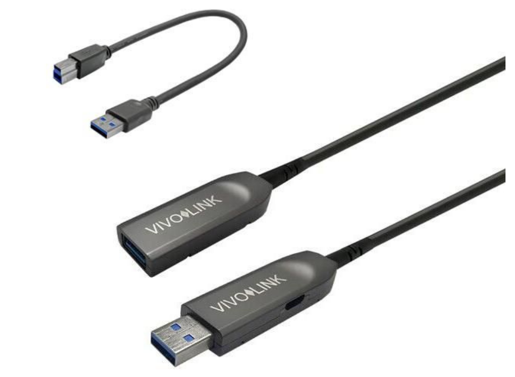 Vivolink 20m USB 3.0 Extension Cable, USB-A Male to USB-A Female with USB-B Adapter | PROUSB3AAF20 USB Cable Vivolink