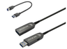 Vivolink 20m USB 3.0 Extension Cable, USB-A Male to USB-A Female with USB-B Adapter | PROUSB3AAF20