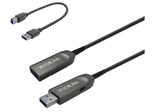 Vivolink USB 3.0 Extension Cable 30m - Male to Female with USB-A to USB-B Adapter | PROUSB3AAF30 Vivolink Cable Vivolink