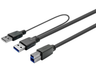 Vivolink 20m Active USB 3.0 Copper Cable A Male to B Male – Dual Compatibility | PROUSB3AB20C-DUAL