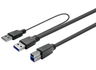 Vivolink 3m USB 3.0 Active Copper Cable A Male to B Male – Dual Compatibility | PROUSB3AB3C-DUAL