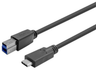 Vivolink 10m USB-C male - B male Cable, Black | PROUSBCBMM10