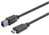 Vivolink 12.5m USB-C Male to B Male Cable, Black | PROUSBCBMM12.5