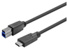 Vivolink 5m USB-C to USB-B Cable, Black | PROUSBCBMM5