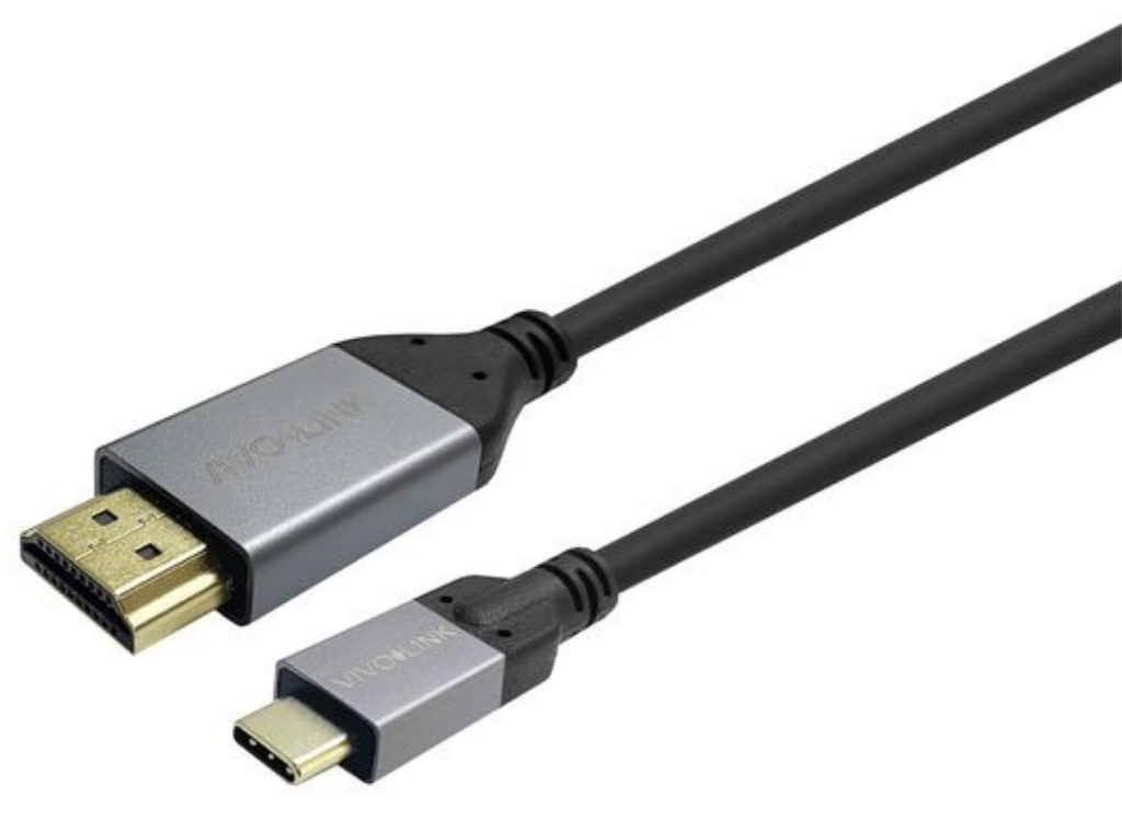 Vivolink 2m USB-C to HDMI Cable, Black | PROUSBCHDMIMM2 HDMI Cable Vivolink
