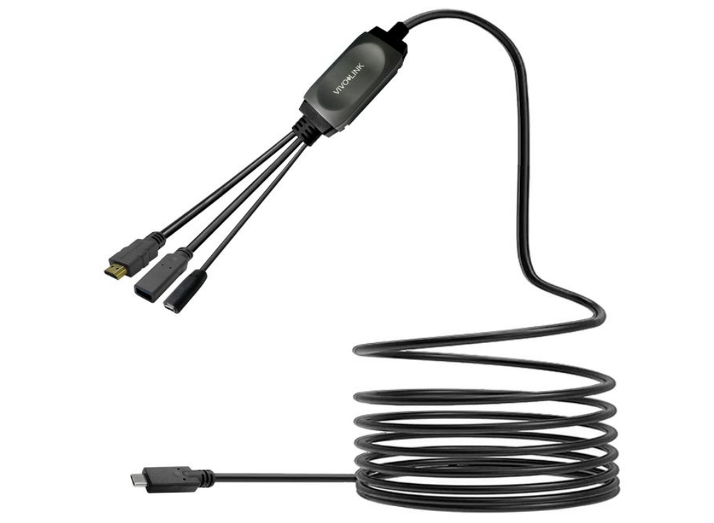 Vivolink 7.5m USB-C Hub Cable with USB 3.0 & Charging | PROUSBCHDMIUSB3-7.5 USB Cable Vivolink
