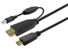 Vivolink 3m Touchscreen Cable,Black | PROUSBCHDMIUSBB3