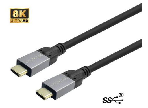 Vivolink 0.5m USB-C to USB-C Cable, 20 Gbps, USB3.2 Certified | PROUSBCMM0.5 Vivolink Cable Vivolink