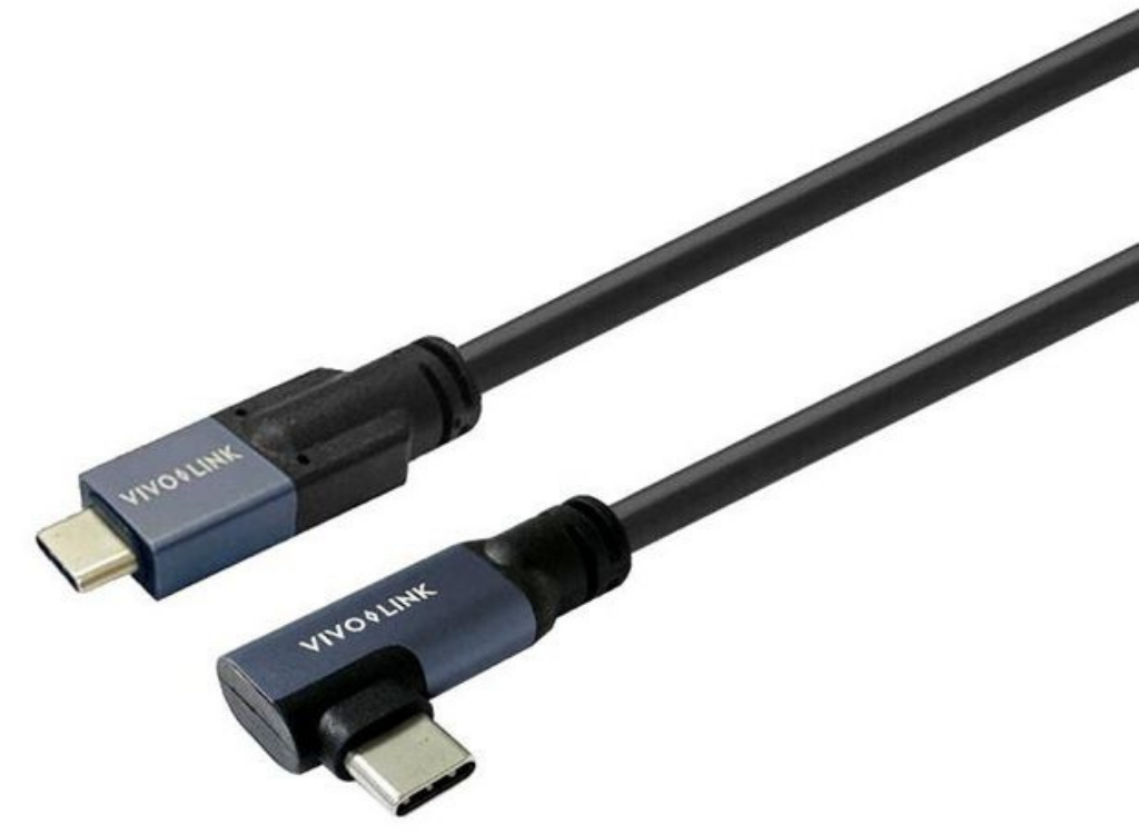 Vivolink 1m USB-C to USB-C Cable, USB3.2 Angled | PROUSBCMM1A USB Cable Vivolink