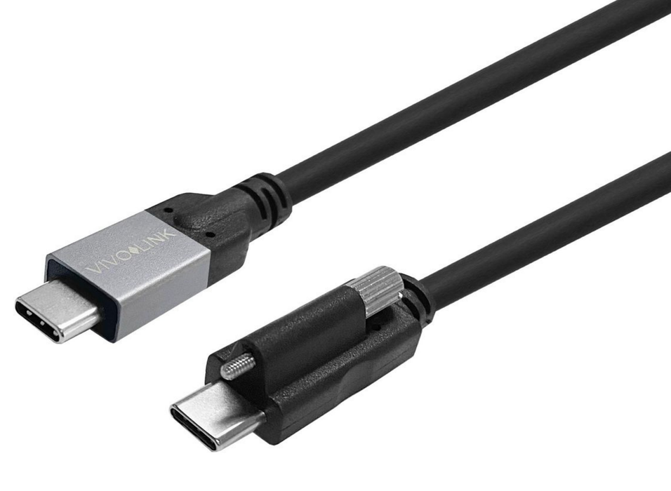 Vivolink USB-C to USB-C 1.5m USB 3.2, 20Gbps Data Transfer, Business Certified Cable | PROUSBCMMS1.5 USB-C Cable Vivolink