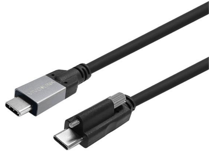Vivolink 2m USB-C Screw to USB-C Cable | PROUSBCMMS2 USB Cable Vivolink