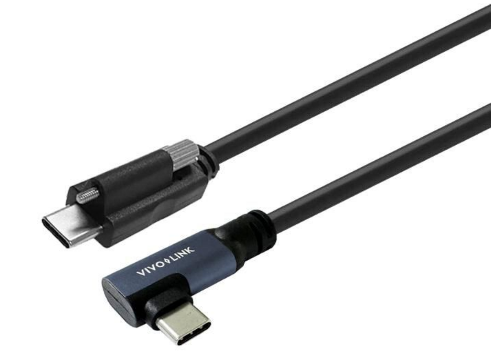 Vivolink 7.5m USB-C to USB-C Angled Cable with Lock Screw (USB 3.2) | PROUSBCMMS7.5A USB Cable Vivolink
