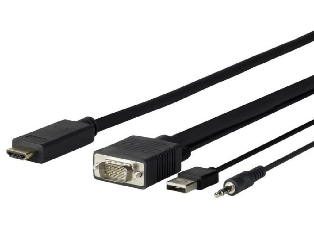Vivolink Pro 3m VGA + Audio to HDMI Cable | PROVGAHDMI3 Audio / Video Cable Vivolink