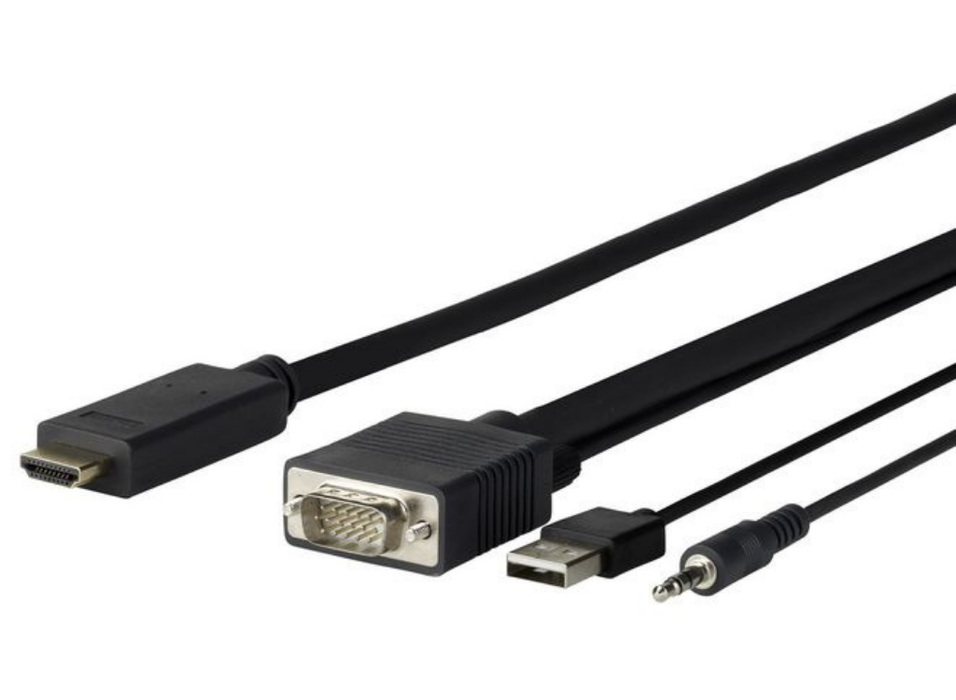 Vivolink Pro 3m VGA + Audio to HDMI Cable | PROVGAHDMI3 Vivolink Cable Vivolink