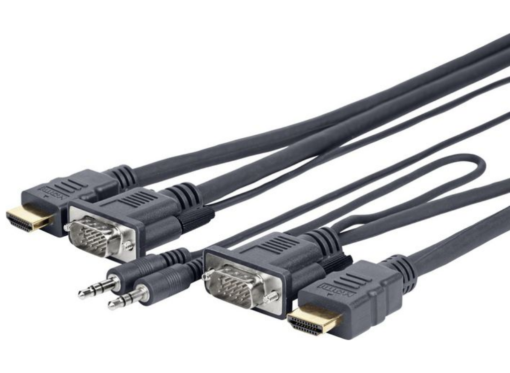 Vivolink 3m VGA + 3.5mm/HDMI Male to Male Cable | PROVGAHDMIFLY3 Adapter / Converter Vivolink