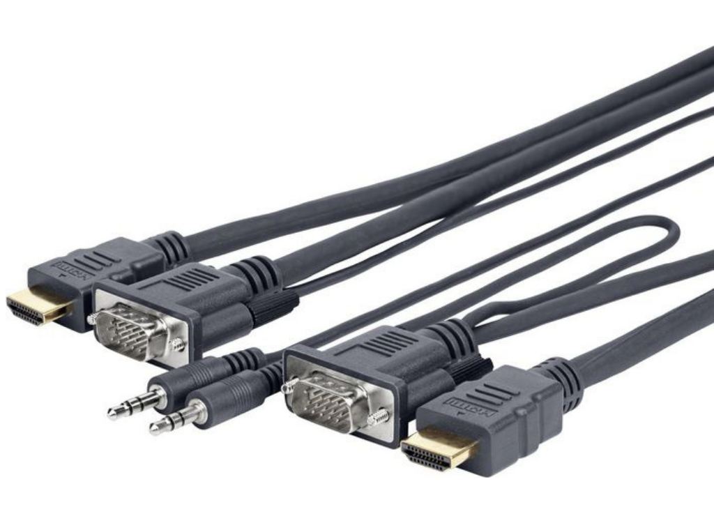 Vivolink 5m VGA and 3.5mm to HDMI Cable, Male/Male | PROVGAHDMIFLY5 Audio / Video Cable Vivolink