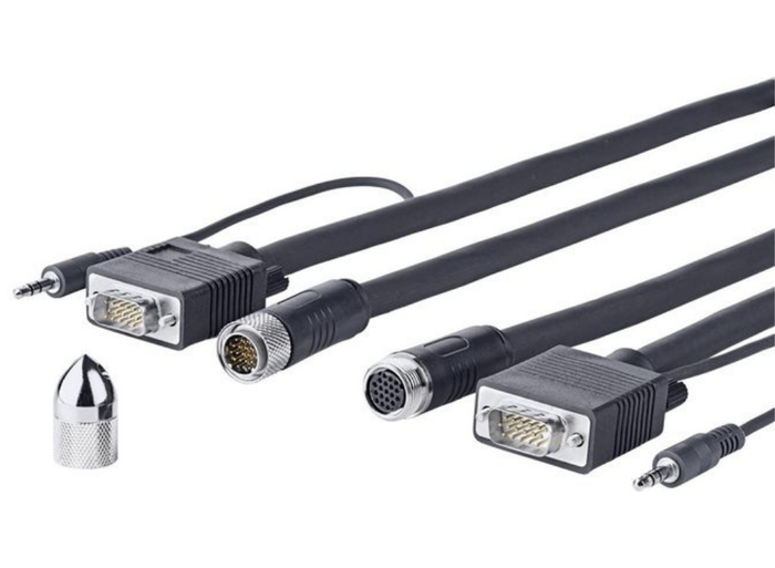 Vivolink Pro 15M VGA + Audio Cross Wall Cable | PROVGASCW15 Audio / Video Cable Vivolink