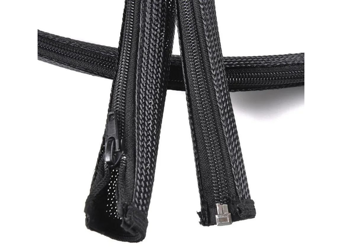 Vivolink Pro Expandable Cable Sleeve with Zipper, 20mm Diameter, 0.8m Length | PROZIPSLEEVE2008 Cable Accessory Vivolink