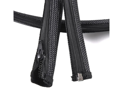 Vivolink Pro Expandable Cable Sleeve with Zipper, 20mm Diameter, 0.8m Length | PROZIPSLEEVE2008 Cable Sleeves Vivolink