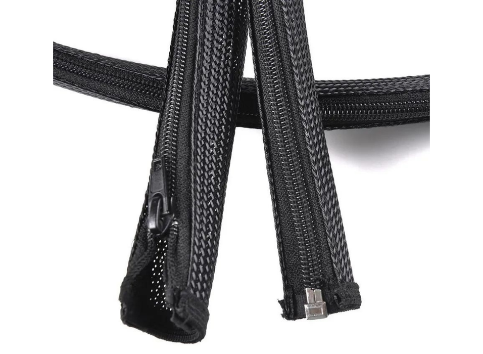 Vivolink Pro Expandable Cable Sleeve with Zipper, 20mm Diameter, 0.8m Length | PROZIPSLEEVE2008 Cable Sleeves Vivolink
