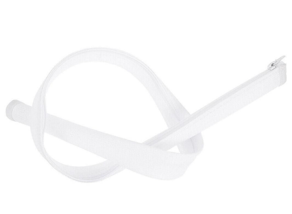 Vivolink Pro Expandable Zipper Cable Sleeve, White, 12mm x 0.8m | PROZIPSLEEVEW1208 Cable Sleeves Vivolink