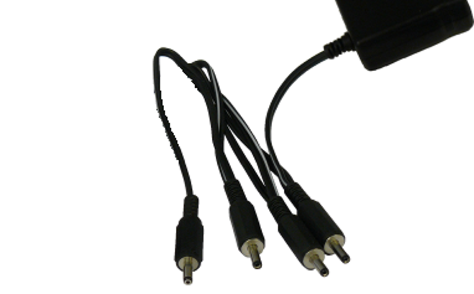 SY Electronics 4-Way 24V DC 1A PSU with 4x 2.1mm Connectors | SY-PS-24X4