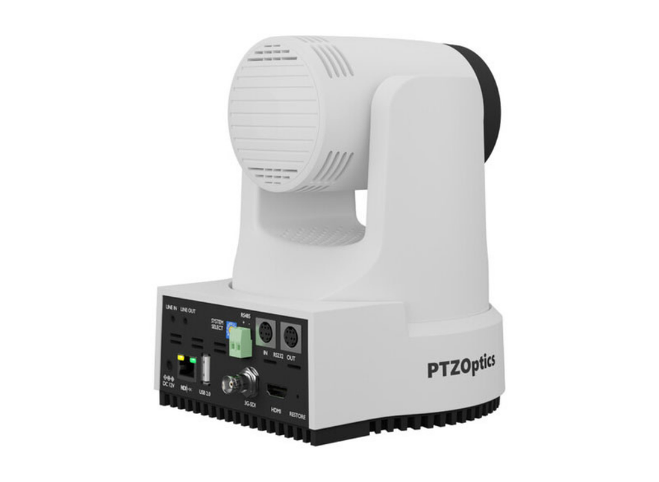 PTZOptics PT20X-4K-WH-G3 20X Move 4K Auto-Tracking PTZ Camera