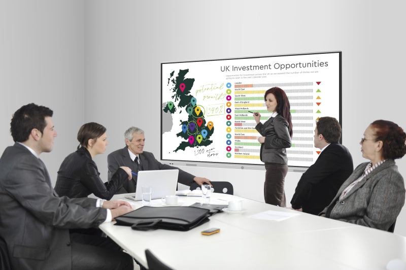 Moove 86" 4K Interactive Touch Display with MeetingPad Software | SMB86H2 Interactive Touchscreen Display ScreenMoove