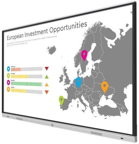 Moove 75" 4K Interactive Touch Display with MeetingPad Software | SMB75H2 Interactive Touchscreen Display ScreenMoove