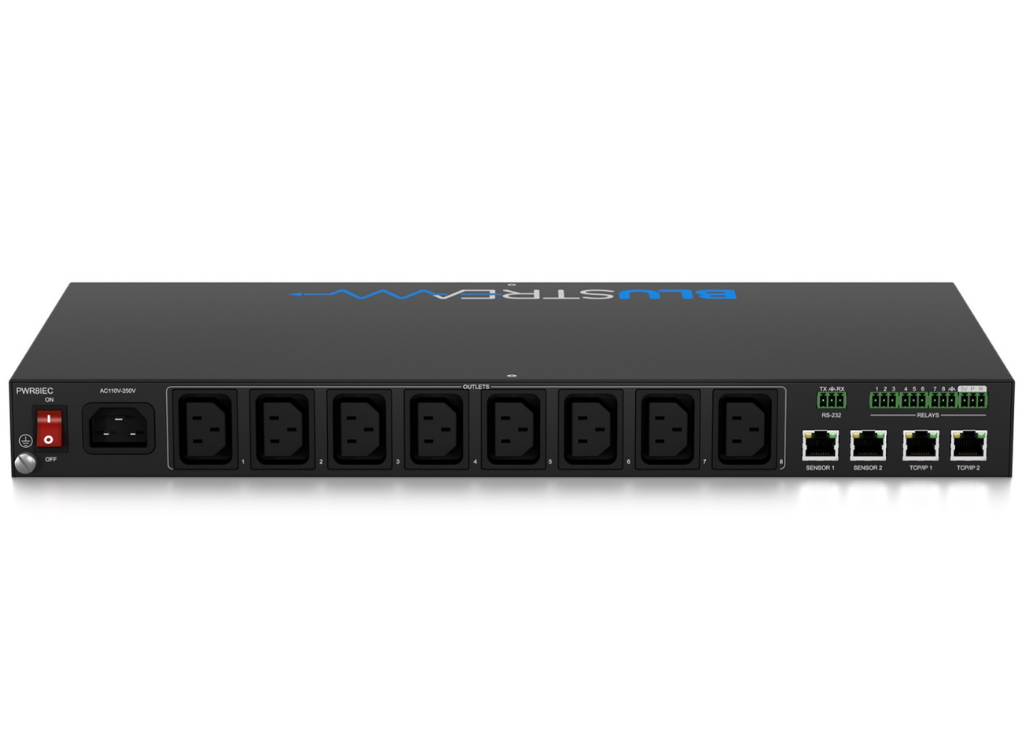 BluStream 8 Port Managed IEC PDU | PWR8IEC Power Distribution Unit BluStream