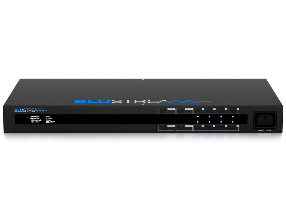 BluStream 8 Port Managed IEC PDU | PWR8IEC BluStream Port Managemed BluStream