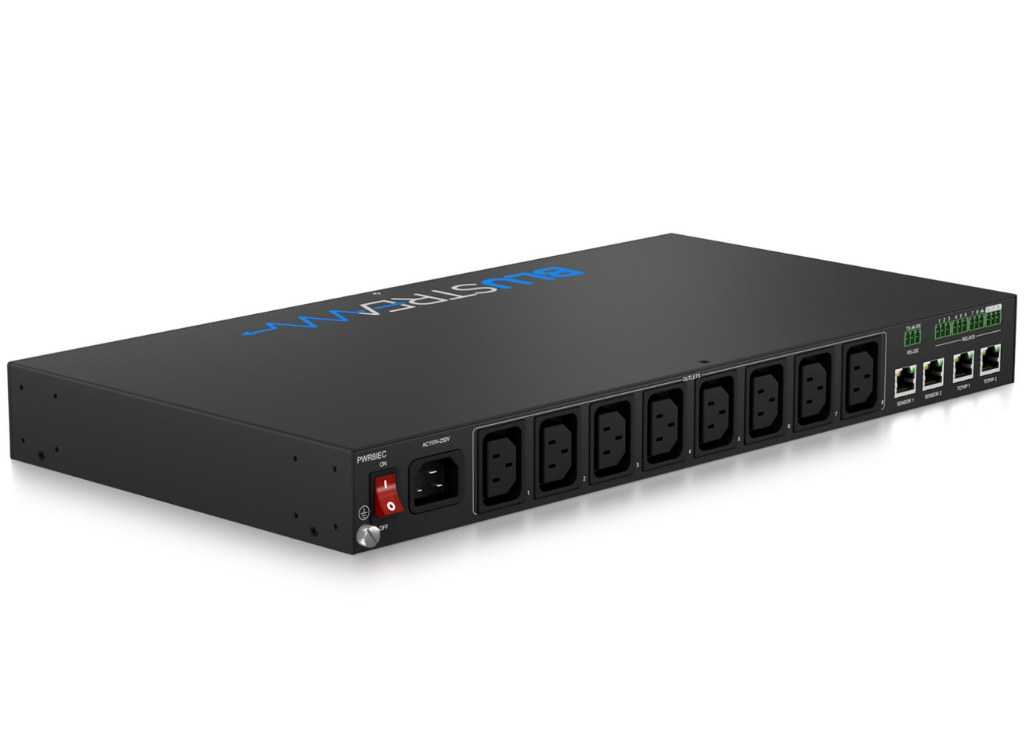 BluStream 8 Port Managed IEC PDU | PWR8IEC Power Distribution Unit BluStream
