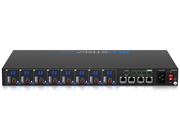 BluStream 8 Port Managed Low Voltage PDU | PWR8VDC Power Distribution Unit BluStream