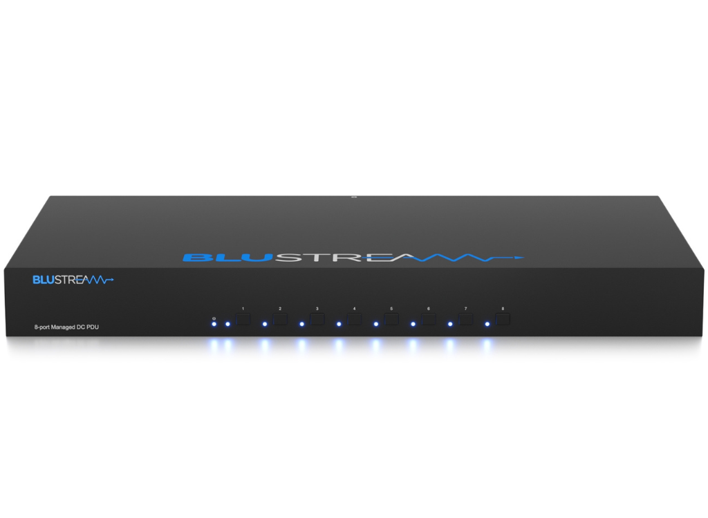 BluStream 8 Port Managed Low Voltage PDU | PWR8VDC Power Distribution Unit BluStream