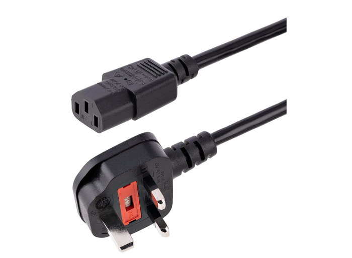StarTech 3m UK Computer Power Cable – 3 Pin Mains Lead | PXT101UK3M Power Cable Startech