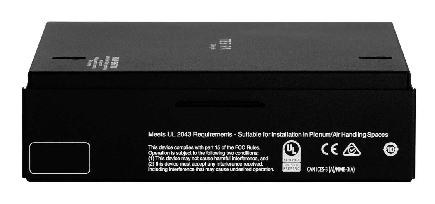 Biamp Parlé TCM-1A AVB Beamtracking Pendant Microphone With PoE+ Amplifier, White Microphones BIAMP