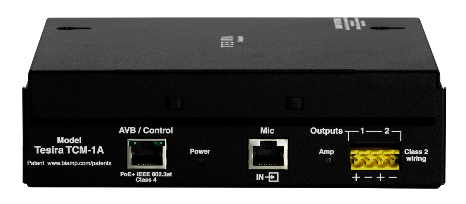 Biamp Parlé TCM-1A AVB Beamtracking Pendant Microphone With PoE+ Amplifier, White Microphones BIAMP