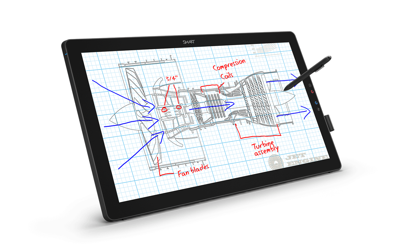 SMART Board 24" SP624P Podium Pro Display Touchscreen Monitor Smart