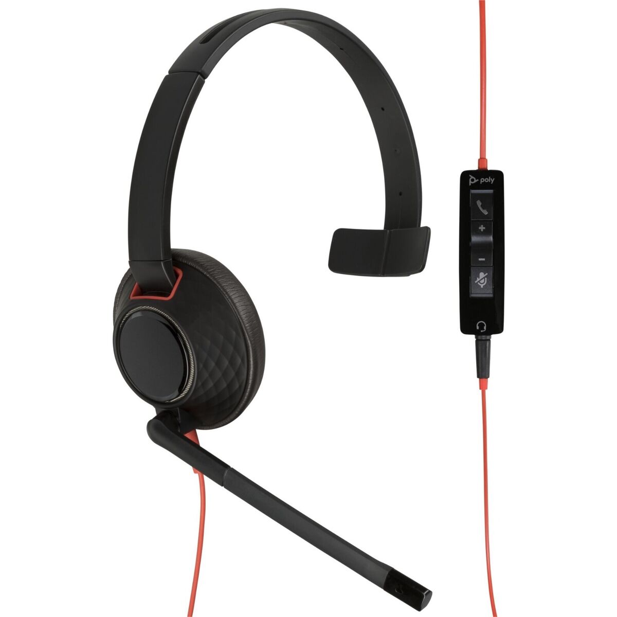 Poly Blackwire 5210 Wired Black Headset Headset Poly
